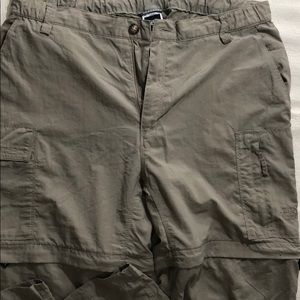North Face convertible pants khaki